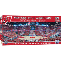 Wisconsin Badgers - 1000 Piece Panoramic Jigsaw Puzzle - Basketball