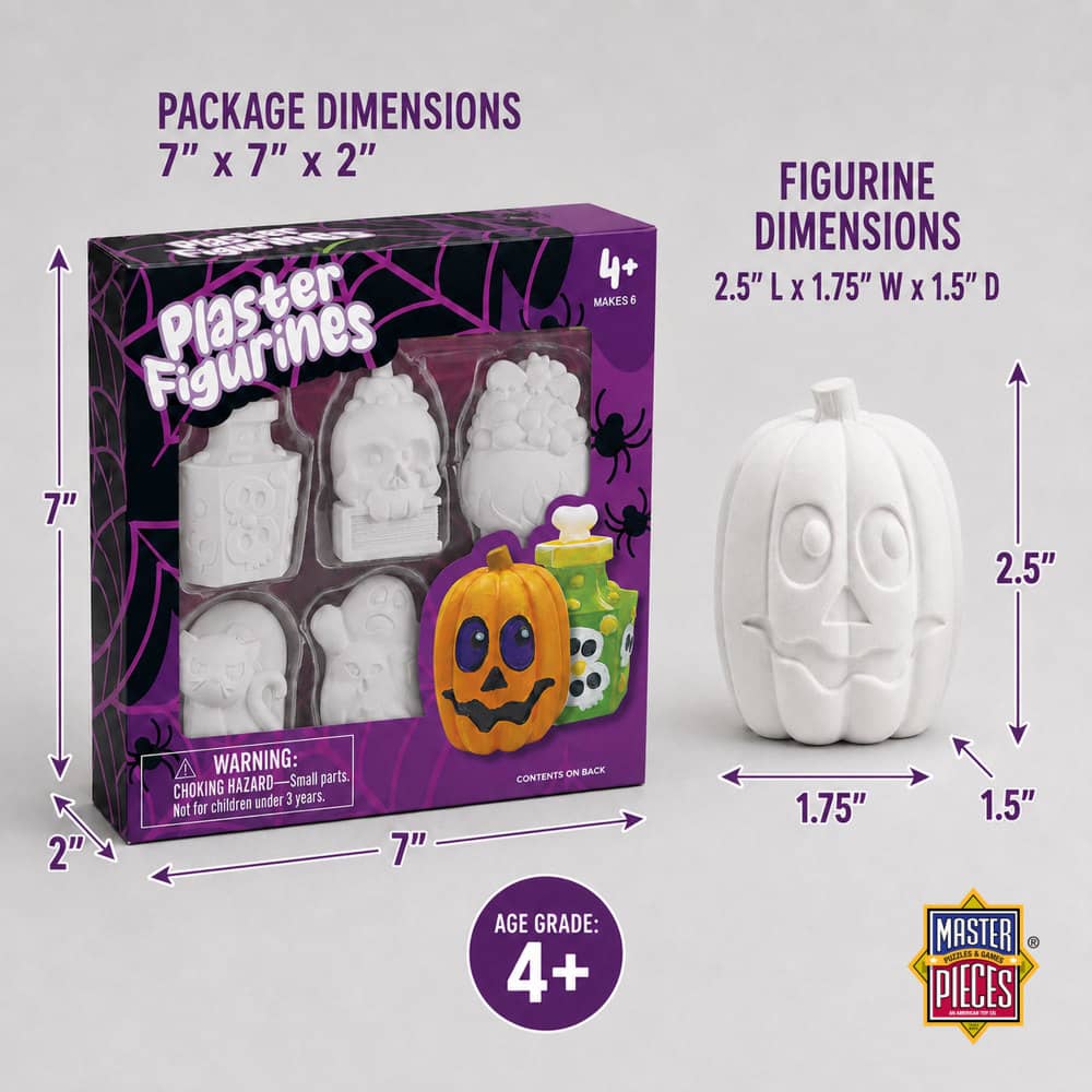 Halloween - Plaster Figurine Paint Set