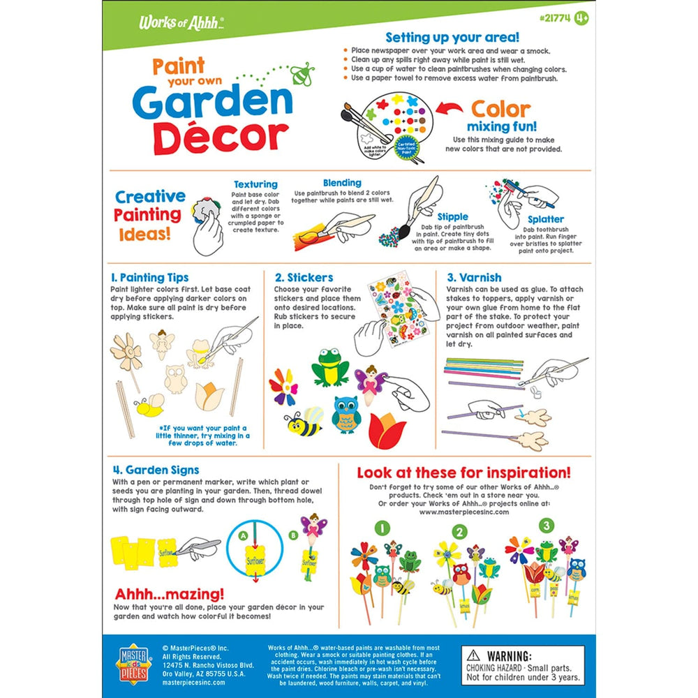 Garden Decor Wood Craft & Paint Kit (ONLINE ORDER ONLY)