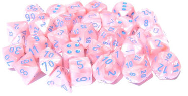 Lustrous Pink/blue 7-Die Set Lab Dice | Out of Print, OOP (Online Only)