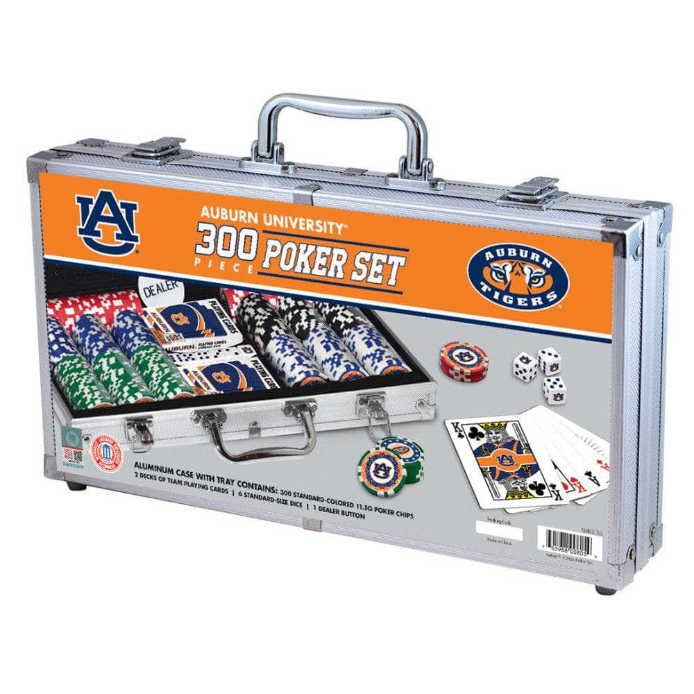 Auburn Tigers 300 Piece Poker Set (ONLINE ORDER ONLY)