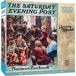 Saturday Evening Post - Homecoming Marine 1000 Piece Jigsaw Puzzle (ONLINE ORDER ONLY)