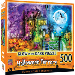 Glow in the Dark - Halloween Terrors 500 Piece Jigsaw Puzzle (ONLINE ORDER ONLY)
