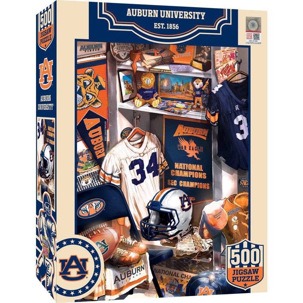 Auburn Tigers - Locker Room 500 Piece Jigsaw Puzzle (ONLINE ORDER ONLY)