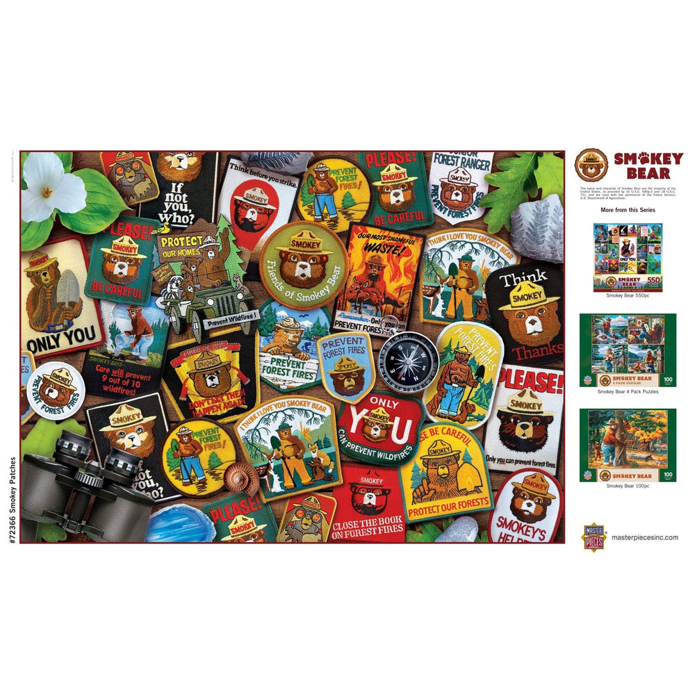 Smokey Bear Patches 1000 Piece Jigsaw Puzzle (ONLINE ORDER ONLY)
