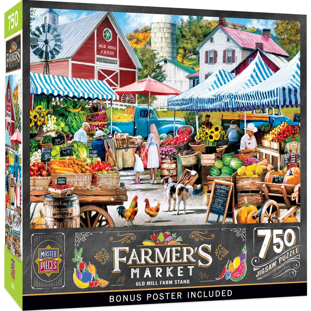 Farmer's Market - Old Mill Farm Stand 750 Piece Jigsaw Puzzle (ONLINE ORDER ONLY)