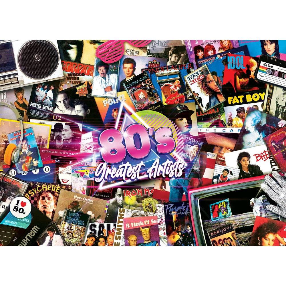 Greatest Hits - 80's Artists 1000 Piece Jigsaw Puzzle (ONLINE ORDER ONLY)