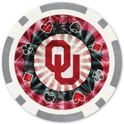 Oklahoma Sooners 20 Piece Poker Chips (ONLINE ORDER ONLY)