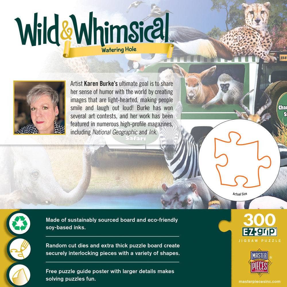 Wild & Whimsical - Watering Hole 300 Piece EZ Grip Jigsaw Puzzle (ONLINE ORDER ONLY)