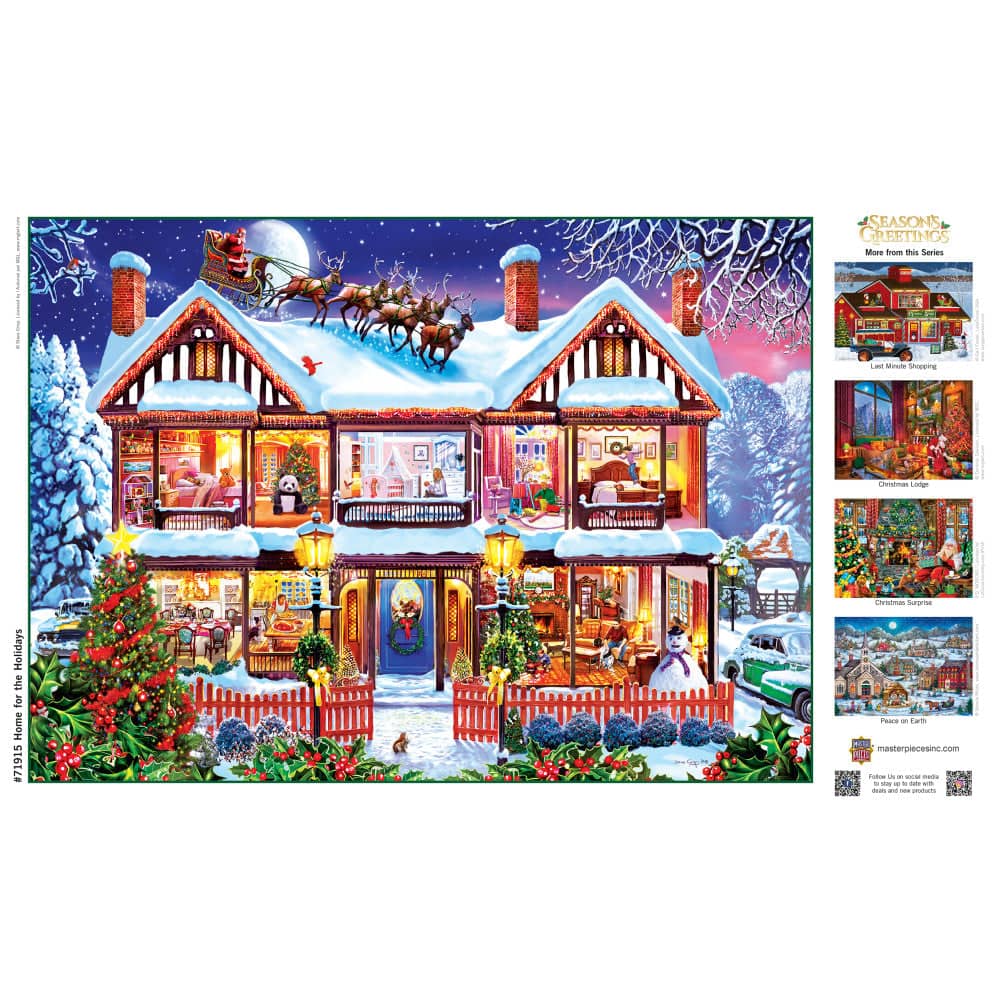 Season's Greetings - Home for the Holidays 1000 Piece Jigsaw Puzzle