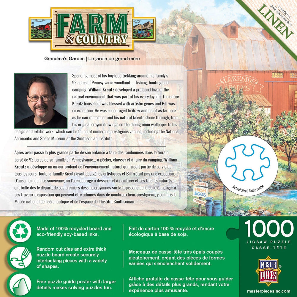 Farm & Country - Grandma's Garden 1000 Piece Jigsaw Puzzle (ONLINE ORDER ONLY)