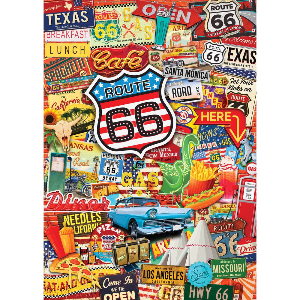 World's Smallest - Route 66 1000 Piece Jigsaw Puzzle (ONLINE ORDER ONLY)