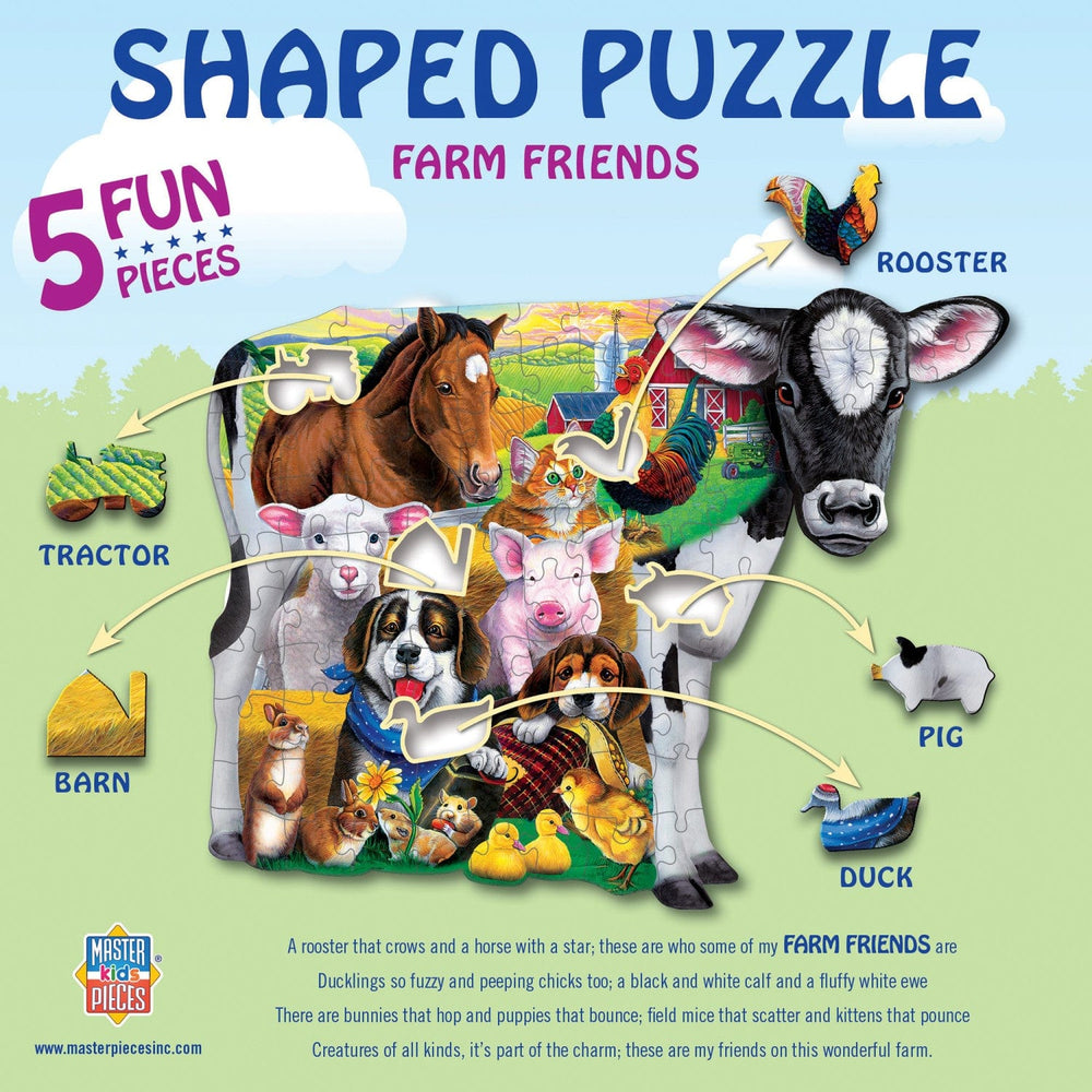 Farm Friends - 100 Piece Shaped Jigsaw Puzzle (ONLINE ORDER ONLY)