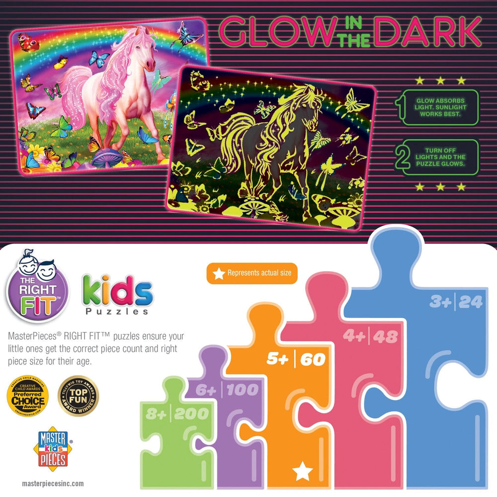 Glow in the Dark - Rainbow World 60 Piece Jigsaw Puzzle (ONLINE ORDER ONLY)