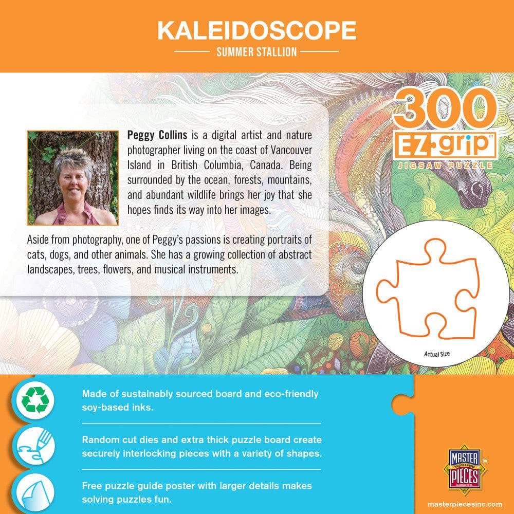 Kaleidoscope - Summer Stallion 300 Piece EZ Grip Jigsaw Puzzle