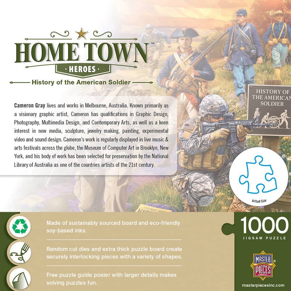 Hometown Heroes - History of the American Soldier 1000 Piece Jigsaw Puzzle (ONLINE ORDER ONLY)