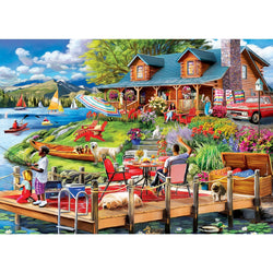 Country Escapes - The Secluded Cabin 500 Piece Jigsaw Puzzle