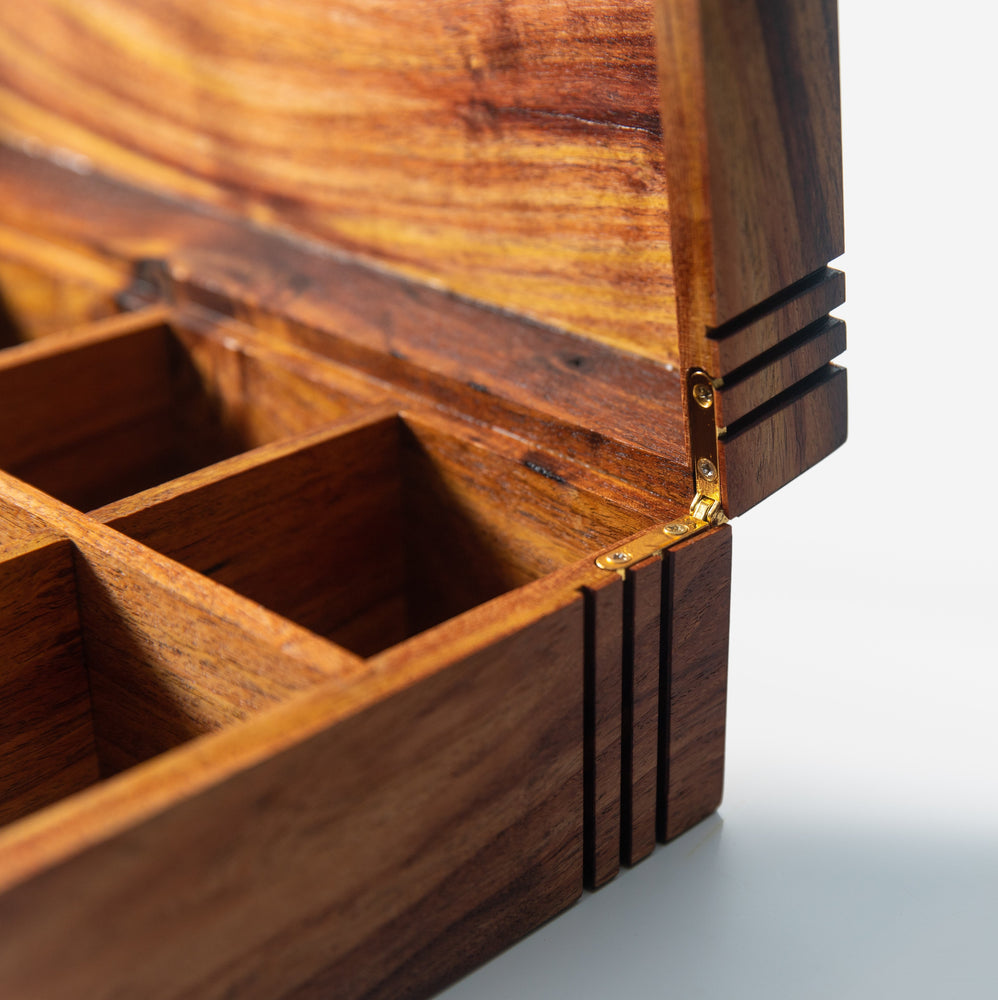 Tea Chest - Mesquite - 8 Compartments (ONLINE ORDER ONLY)