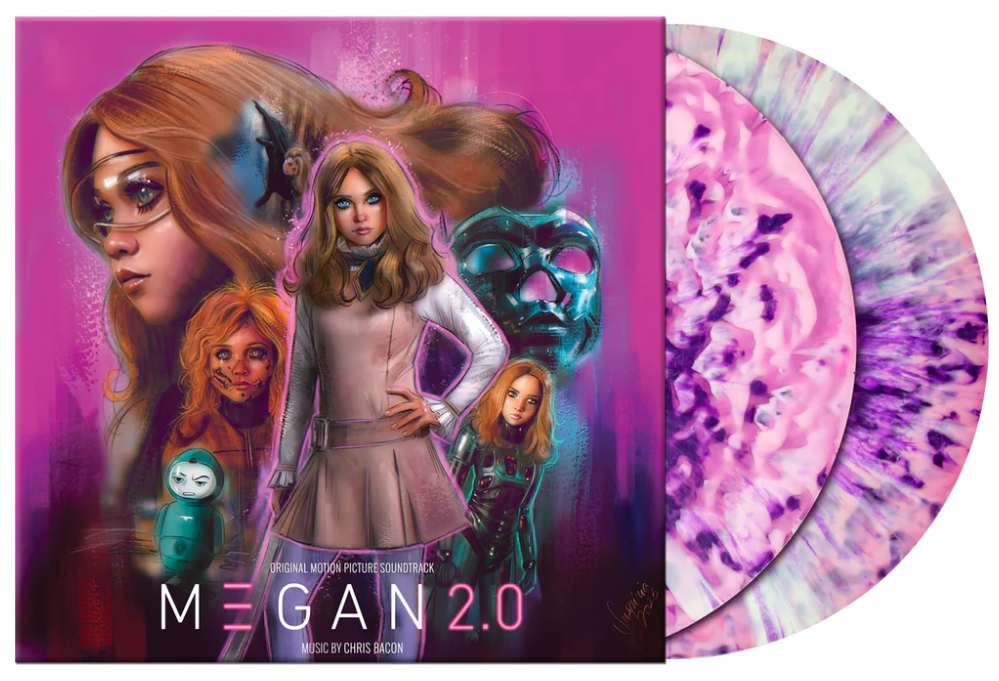M3GAN 2.0 (Translucent Pink & White A-Side B-Side w/Purple Splatter) [] (ONLINE ORDER ONLY)