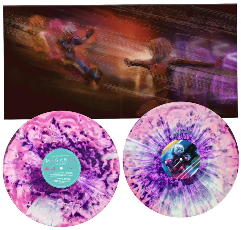 M3GAN 2.0 (Translucent Pink & White A-Side B-Side w/Purple Splatter) [] (ONLINE ORDER ONLY)