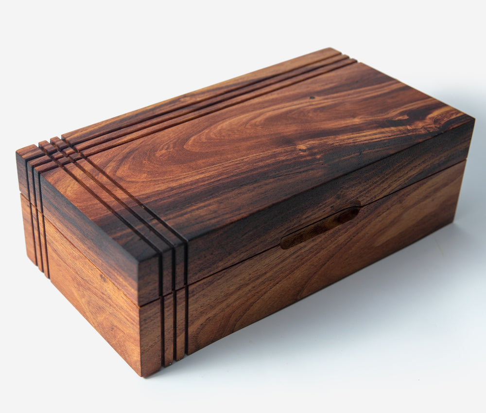 Tea Chest - Mesquite - 8 Compartments (ONLINE ORDER ONLY)