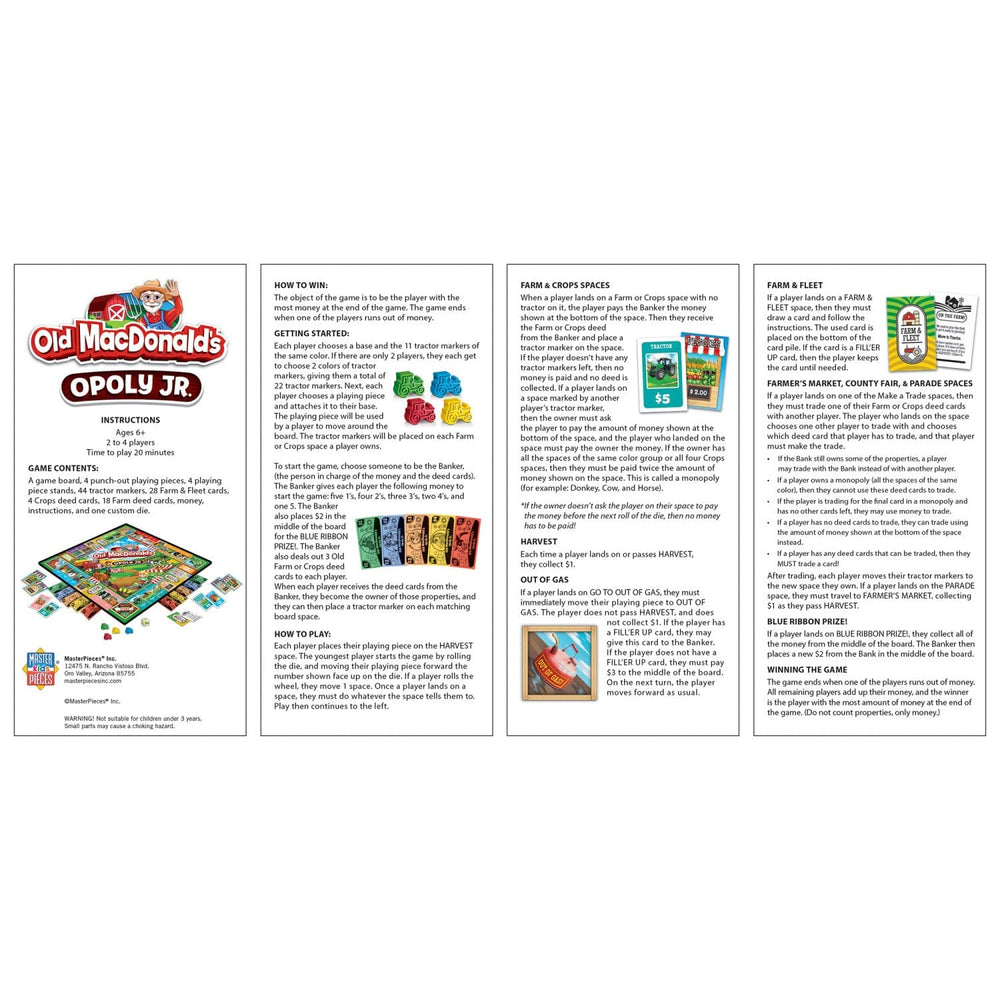 Old MacDonald's Opoly Junior (ONLINE ORDER ONLY)
