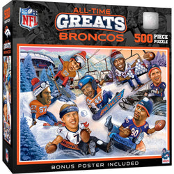 Denver Broncos - All Time Greats 500 Piece Jigsaw Puzzle (ONLINE ORDER ONLY)