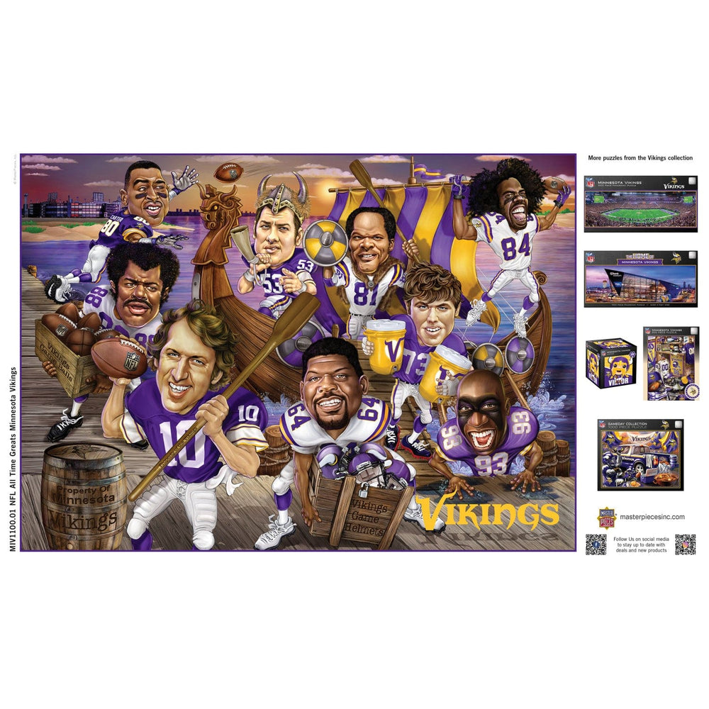 Minnesota Vikings - All-Time Greats 500 Piece Jigsaw Puzzle