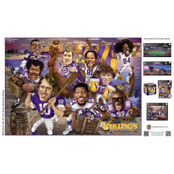 Minnesota Vikings - All-Time Greats 500 Piece Jigsaw Puzzle