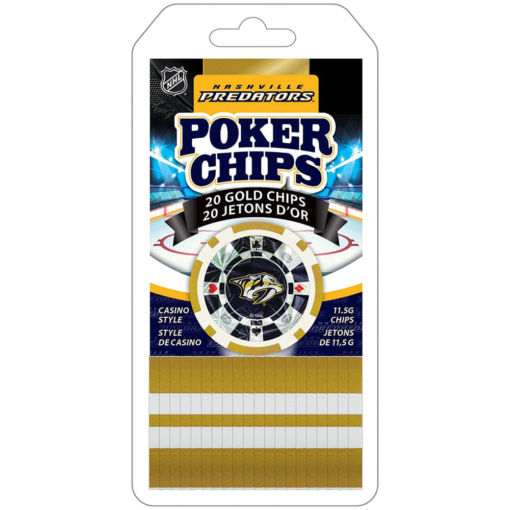 Nashville Predators 20 Piece Poker Chips (ONLINE ORDER ONLY)