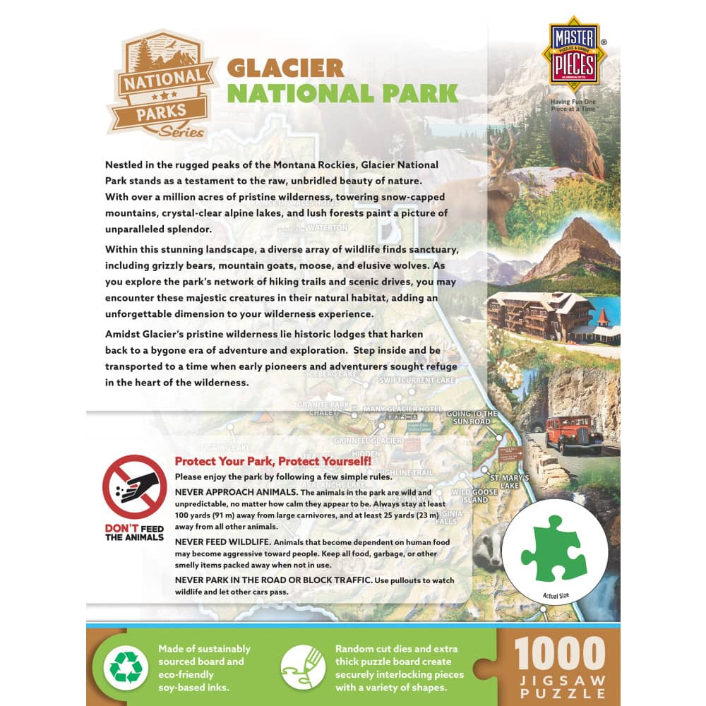 Glacier National Park 1000 Piece Jigsaw Puzzle