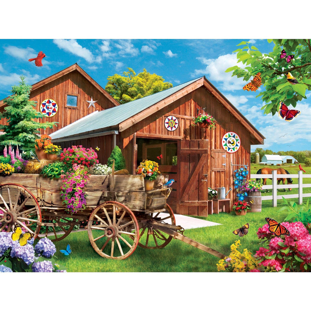 Lazy Days - Flying to Flower Farm 750 Piece Jigsaw Puzzle (ONLINE ORDER ONLY)