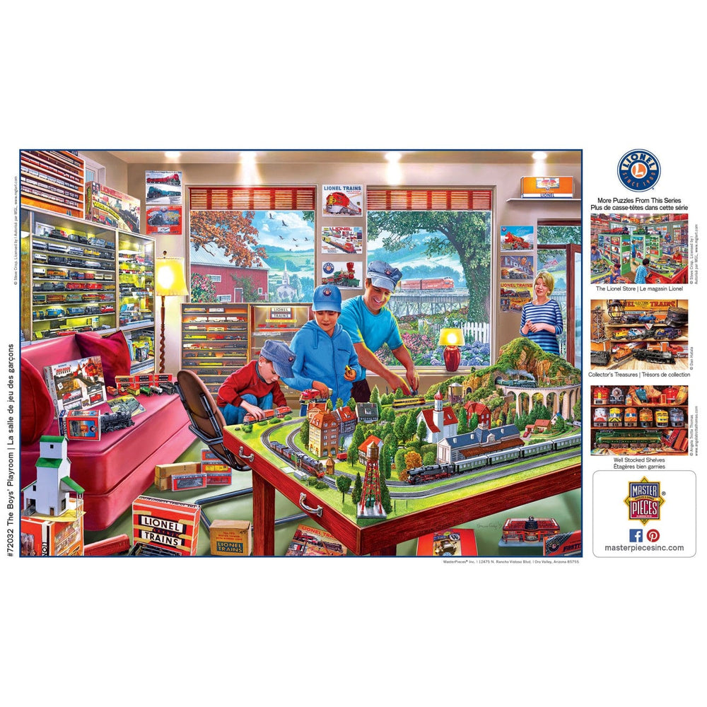 Lionel Trains - The Boy's Playroom 1000 Piece Jigsaw Puzzle (ONLINE ORDER ONLY)