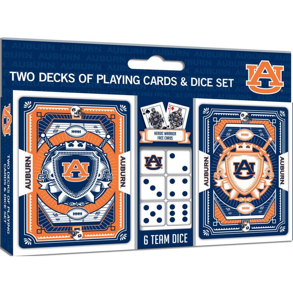 Auburn Tigers - 2-Pack Playing Cards & Dice Set (ONLINE ORDER ONLY)