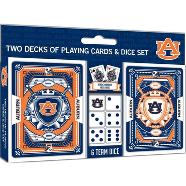 Auburn Tigers - 2-Pack Playing Cards & Dice Set (ONLINE ORDER ONLY)