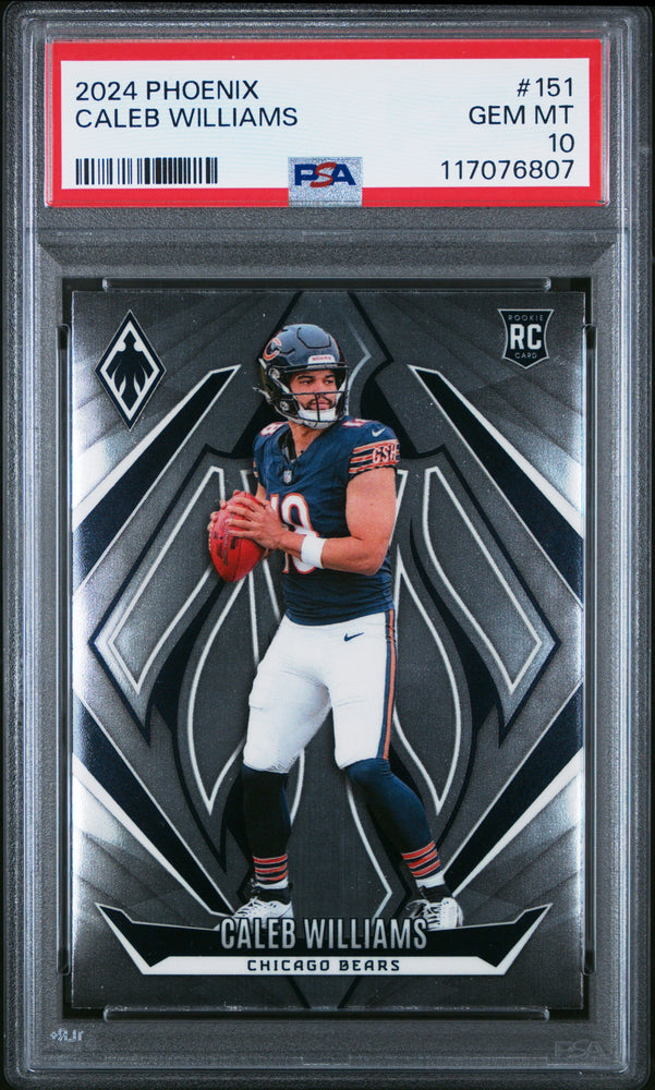 Graded 2024 Panini Phoenix Caleb Williams #151 Rookie RC Football Card PSA 10 Gem Mint (ONLINE ORDER ONLY)