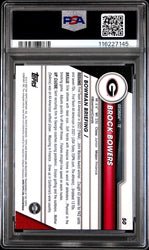 Graded 2023 Bowman U Sapphire Brock Bowers #50 Rookie RC Football Card PSA 9 Mint (ONLINE ORDER ONLY)