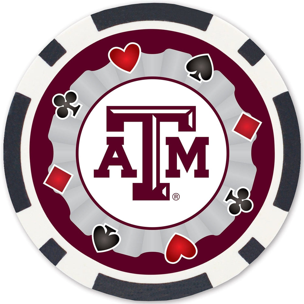 Texas A&M Aggies 100 Piece Poker Chips (ONLINE ORDER ONLY)