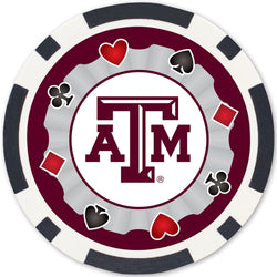 Texas A&M Aggies 100 Piece Poker Chips (ONLINE ORDER ONLY)