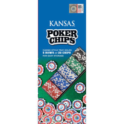Kansas Jayhawks 100 Piece Poker Chips (ONLINE ORDER ONLY)