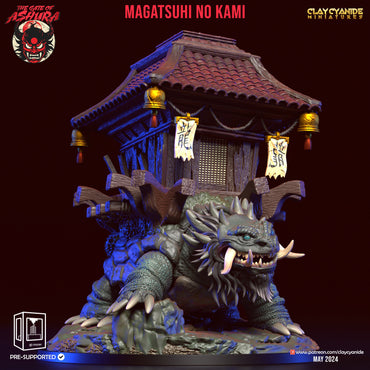 3D Printed Clay Cyanide Magatsuhi no Kami The Gate of Ashura 28 32 mm D&D (Online Only)