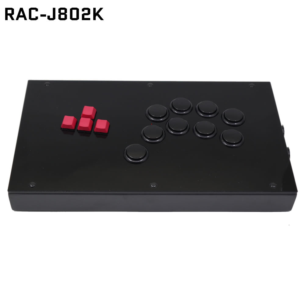 RAC-J802K Keyboard Button Leverless Arcade Game Controller for PC/PS/XBOX/SWITCH (Online Only)