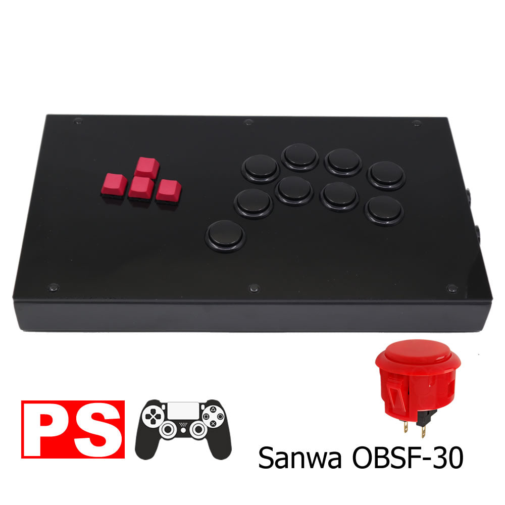 RAC-J802K Keyboard Button Leverless Arcade Game Controller for PC/PS/XBOX/SWITCH (Online Only)