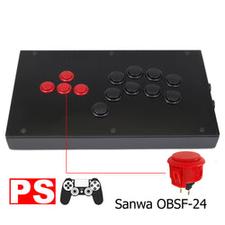 RAC-J802B All Button Leverless Arcade Game Controller for PC/PS/XBOX/SWITCH (Online Only)