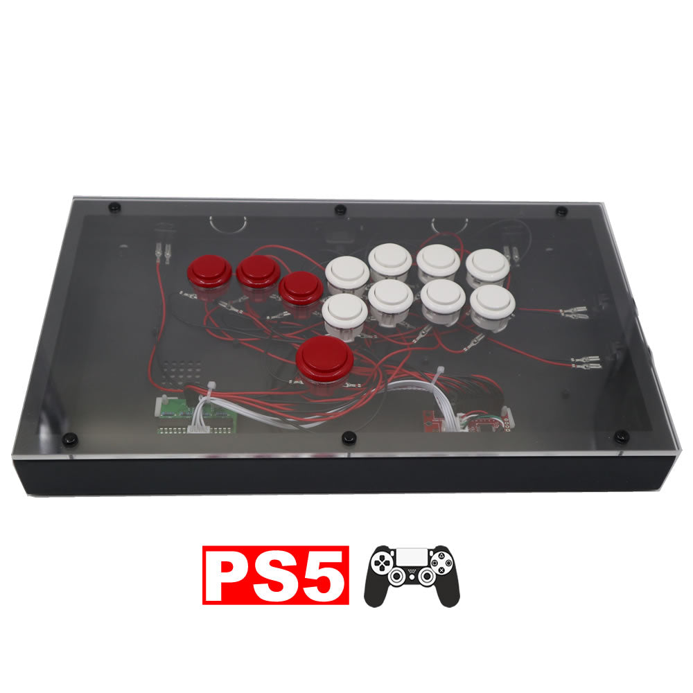 RAC-J800B All Buttons Leverless Arcade Joystick Fight Stick For PS5/PS4/PS3/Xbox/PC (Online Only)