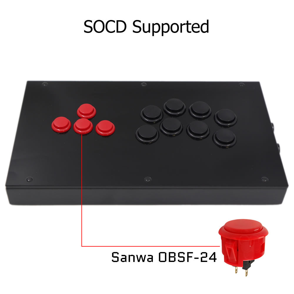 RAC-J800BB All-Button Leverless Arcade Controller for PC, PlayStation, Xbox & Switch (Online Only)