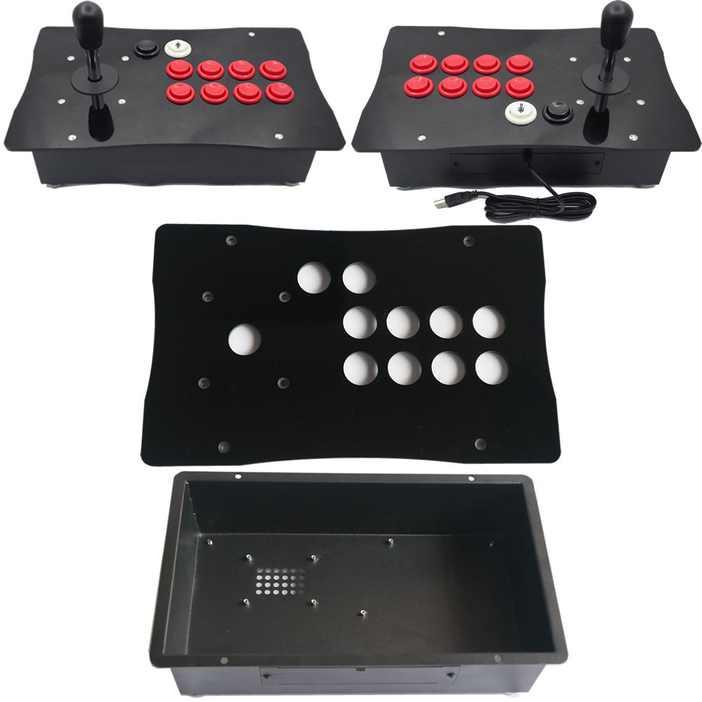 RAC-K500H Heavy Metal Arcade Case & Acrylic Panel for Happ Joystick DIY (Online Only)
