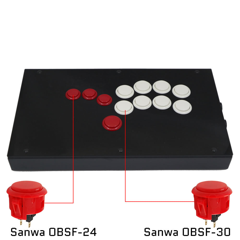 RAC-J801B All Button Leverless Arcade Game Controller for PC/PS/XBOX/SWITCH (Online Only)