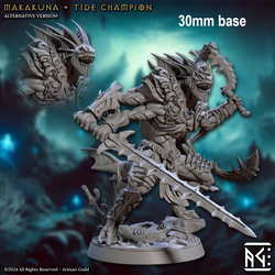 Makakuna, Tide Champion (Male Merfolk Fighter) (Online Only)