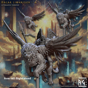 Malak Lionrider: Sculpt A (Male Angel Paladin Calvary Unit) (Online Order Only)